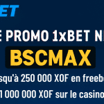 Code promo 1xBet Niger BSCMAX : jusqu’à 250 000 XOF en freebets ou 1 000 000 XOF sur le casino en Août 2025