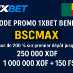 Code promo 1xBet Bénin BSCMAX : Débloquez 1 250 000 XOF en Septembre 2025