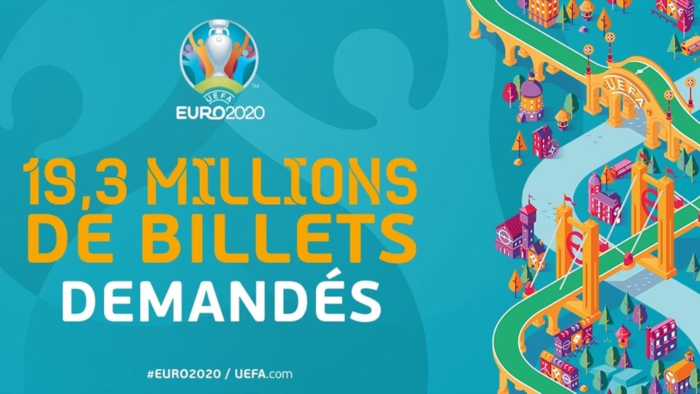 [Euro 2020] 19+ millions de demandes de billets